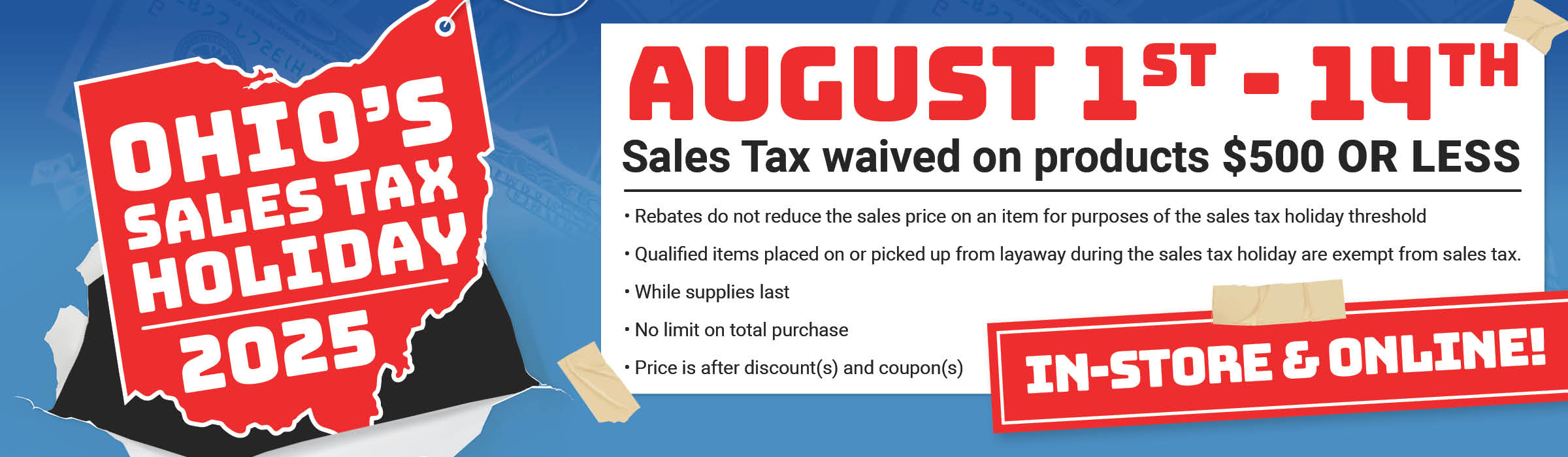Ohio Sales Tax Holiday